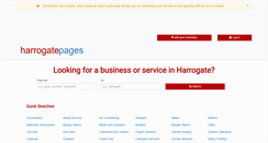 Desktop Screenshot of harrogatepages.co.uk