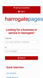 Mobile Screenshot of harrogatepages.co.uk